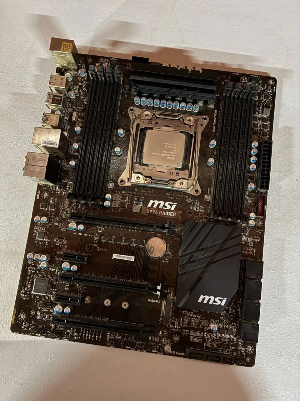 Placa Mãe MSI X99A Raider + i7 5820k e AirCooler EKL - Foto 4
