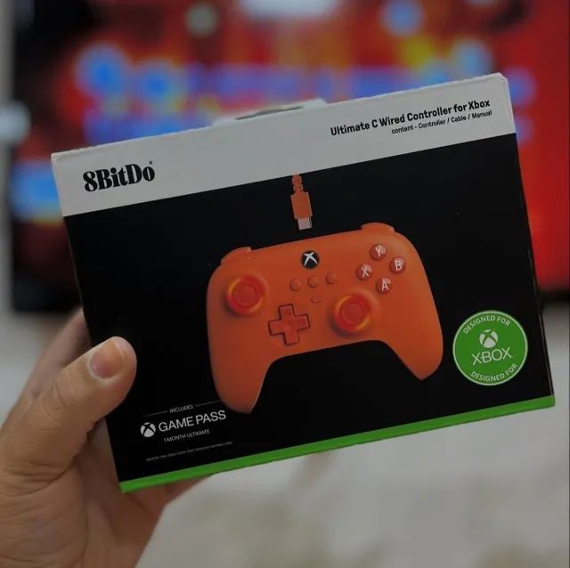 CONTROLE 8BITDO ULTIMATE C WIRED XBOX SERIES X/S, ONE E PC - HALL EFFECT ANTI-DRIFT
