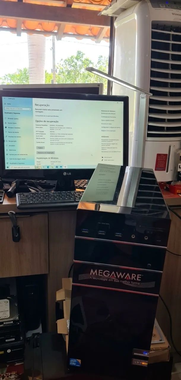COMPUTADOR DE MESA MEGAWARE INTEL CORE 2 DUO COM 4GB RAM E HD 500GB - ENVIO HOJE OU AMANHÃ - Foto 5