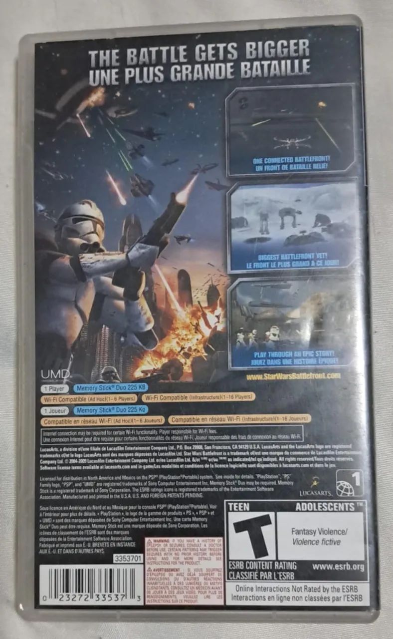 Star Wars Battlefront: Elite Squadron PSP com caixa - Foto 3