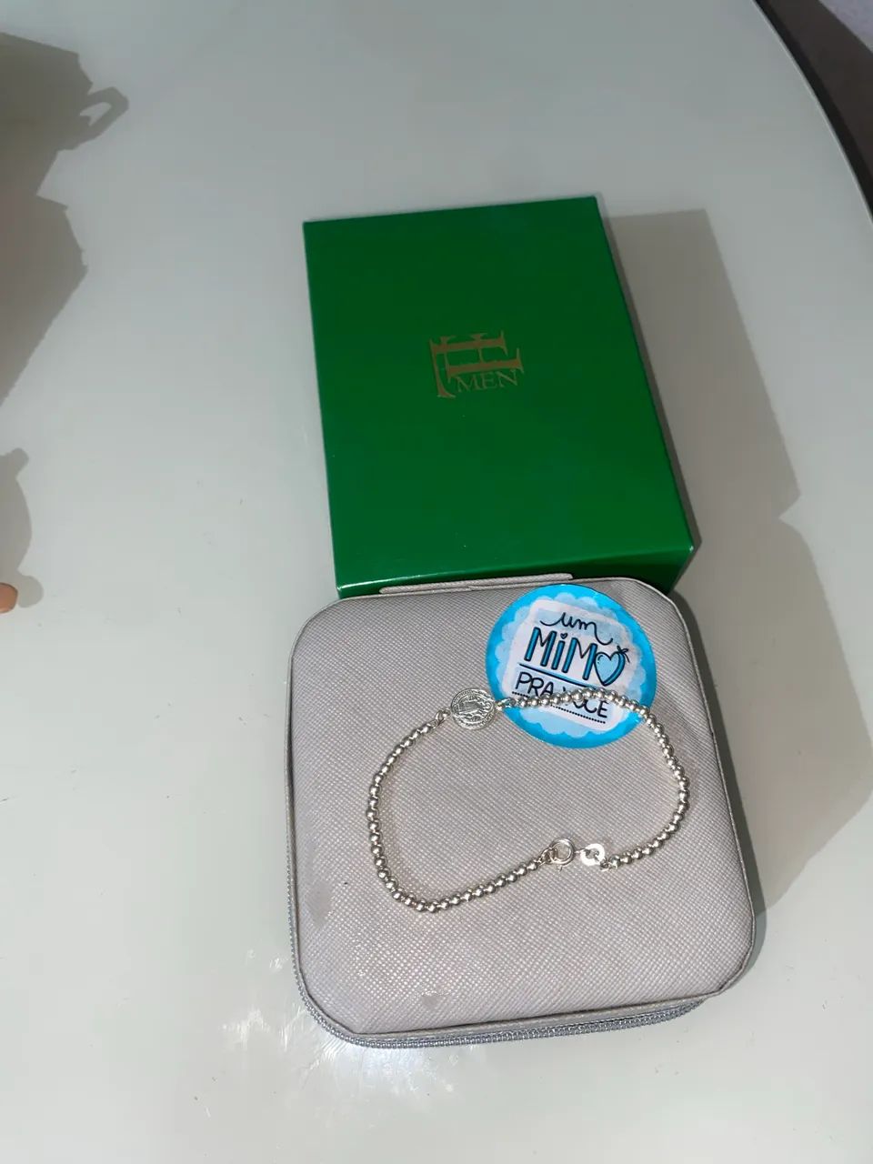 Pulseira de prata São Bento