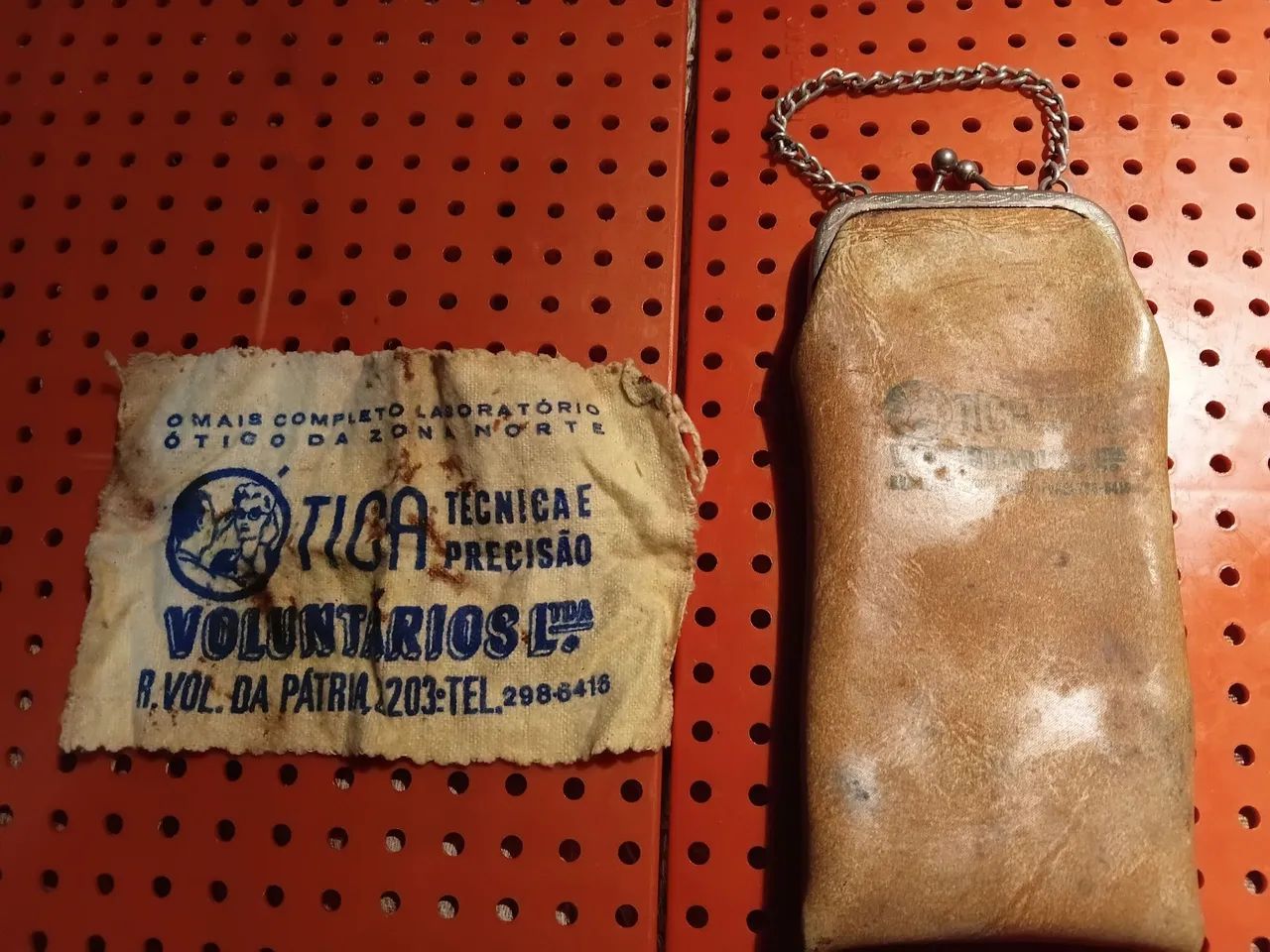 Bolsa de óculos antiga