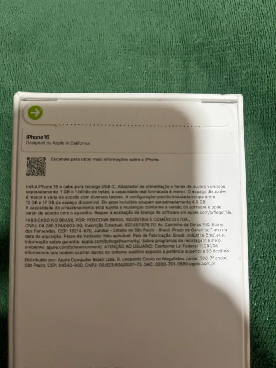 IPHONE 16 BLACK 256GB - LACRADO - Foto 3