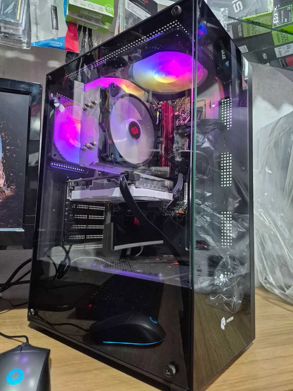 Cpu gamer Intel core i3-10100F 16gb ddr4 RX580 8GB  - Foto 3