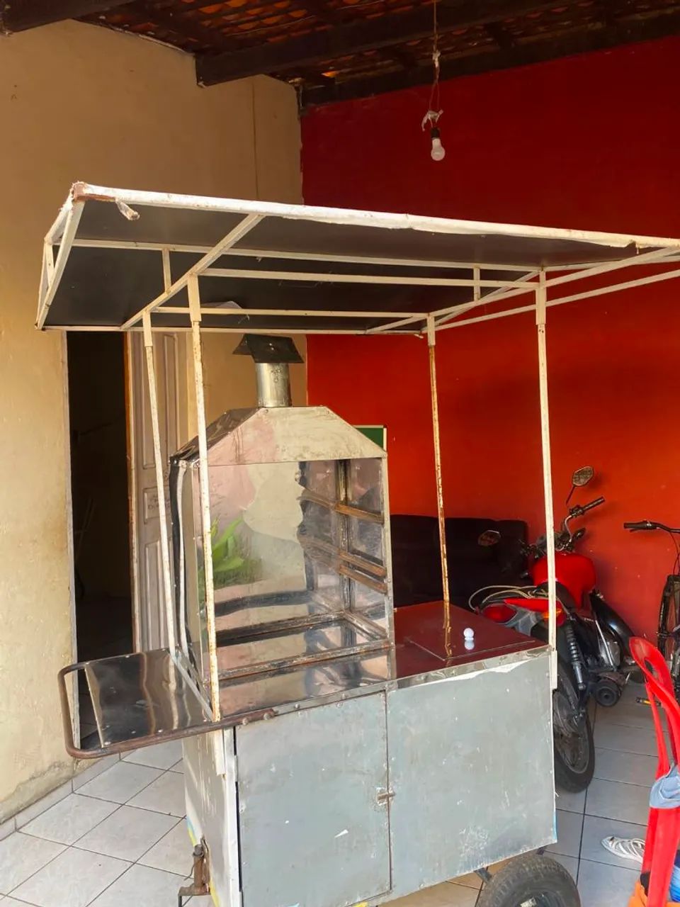Carinho de espetinho/ churrasquinho 