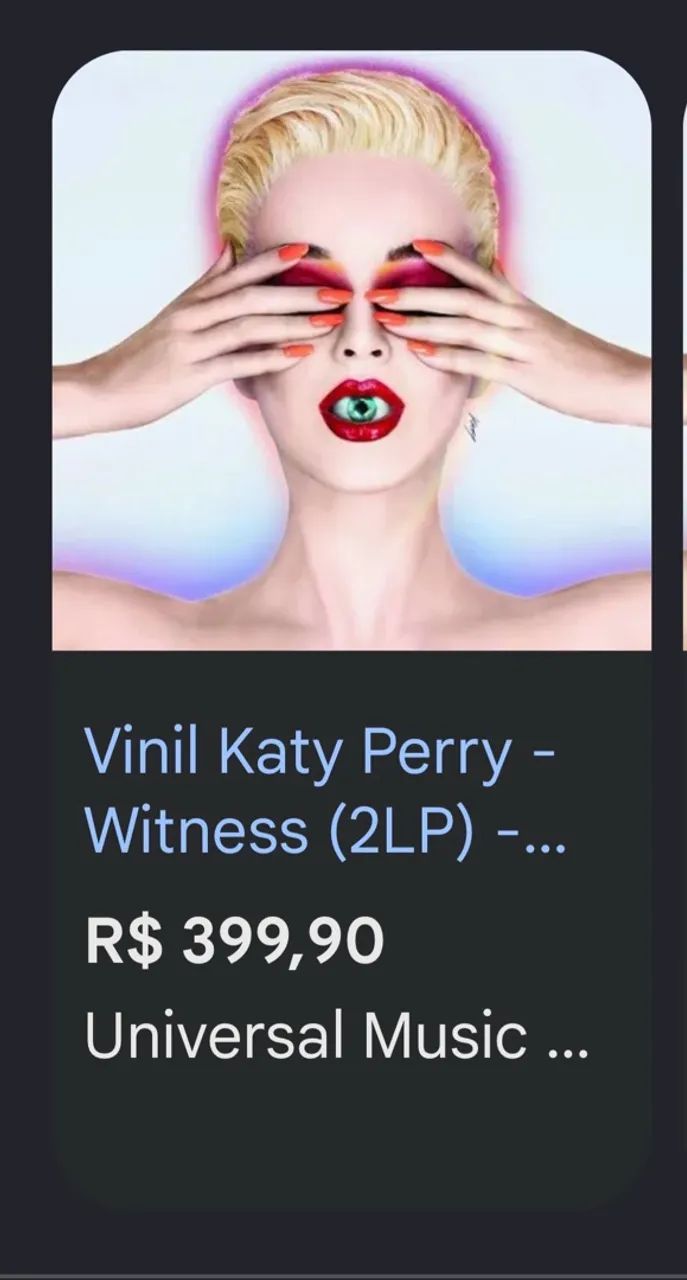 Vendo Vinil Katy Perry - Witness