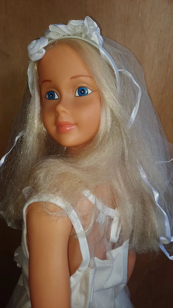 BONECA ANTIGA STEPHANY NOIVA