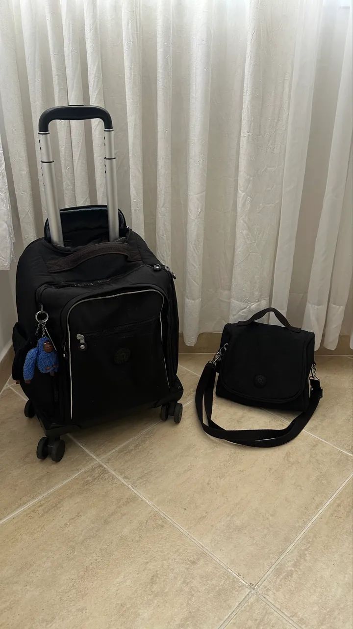 Mochila e lancheira preta kipling  - Foto 2