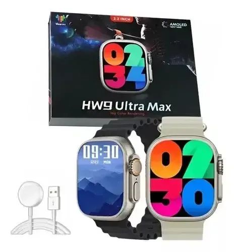 Relógio Inteligente HW9 Ultra Max AMOLED 49mm Lançamento Com GPS + Entrega Grátis - Foto 2