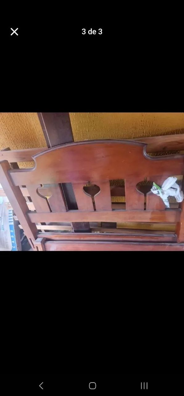 Cama solteiro de madeira - Foto 3