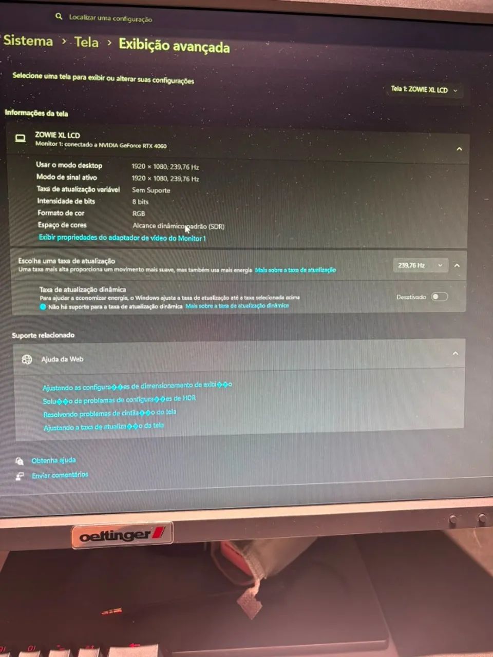 Monitor gamer 240hz - Foto 3