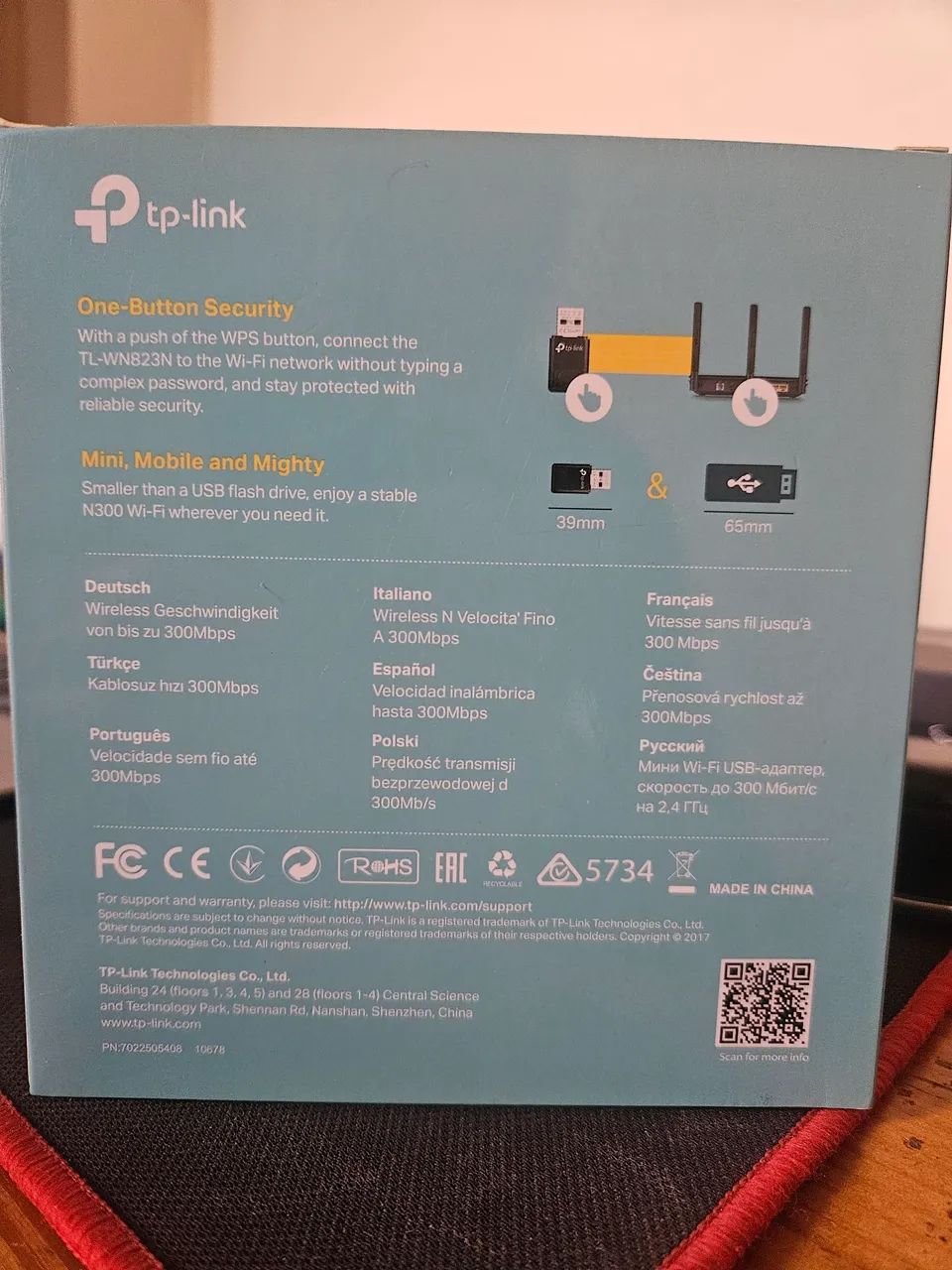 Adaptador USB TP-Link Wireless 300Mbps - Foto 2