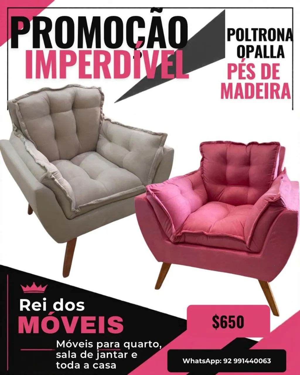 Poltrona super confortável disponível a pronta entrega 