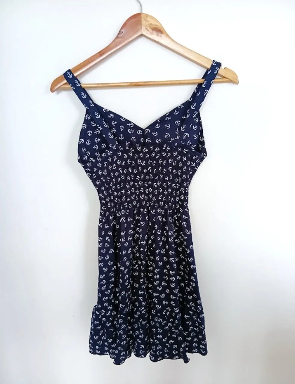 Vestido Azul Marinho Estampa Âncoras - Foto 3