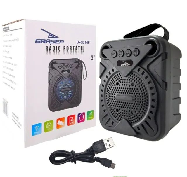 Caixa de som Grasep Bluetooth modelo D-S3146 - Foto 5