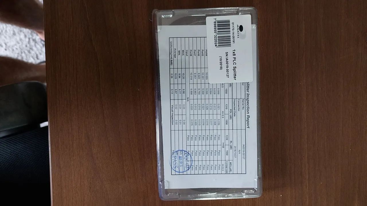 Splitter 1x8 PLC com homologação Anatel - Foto 2