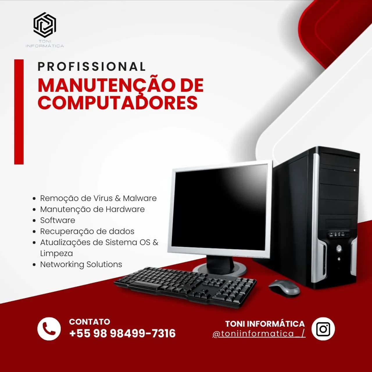Manutenção e suporte em Informática