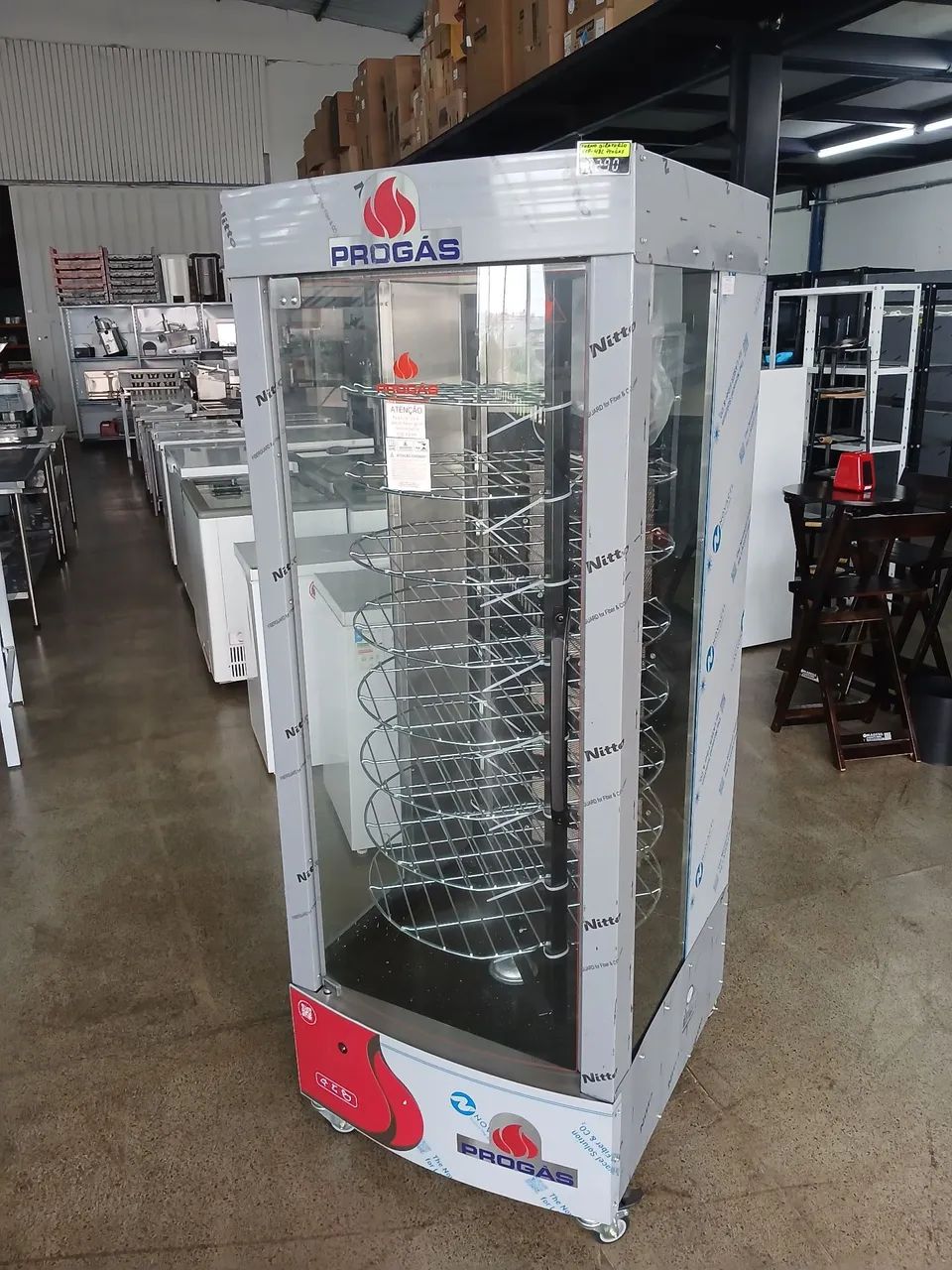 Forno Multiuso Giratório a Gás 128kg PRP-482