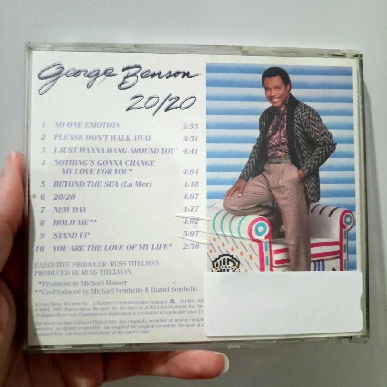 George Benson - 20/20 CD Original Importado 1985 - Foto 4