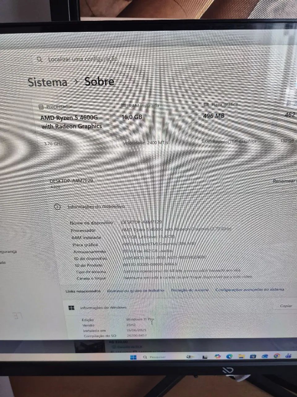 PC Excelente para multitarefas com Ryzen 5 4600G - Foto 2