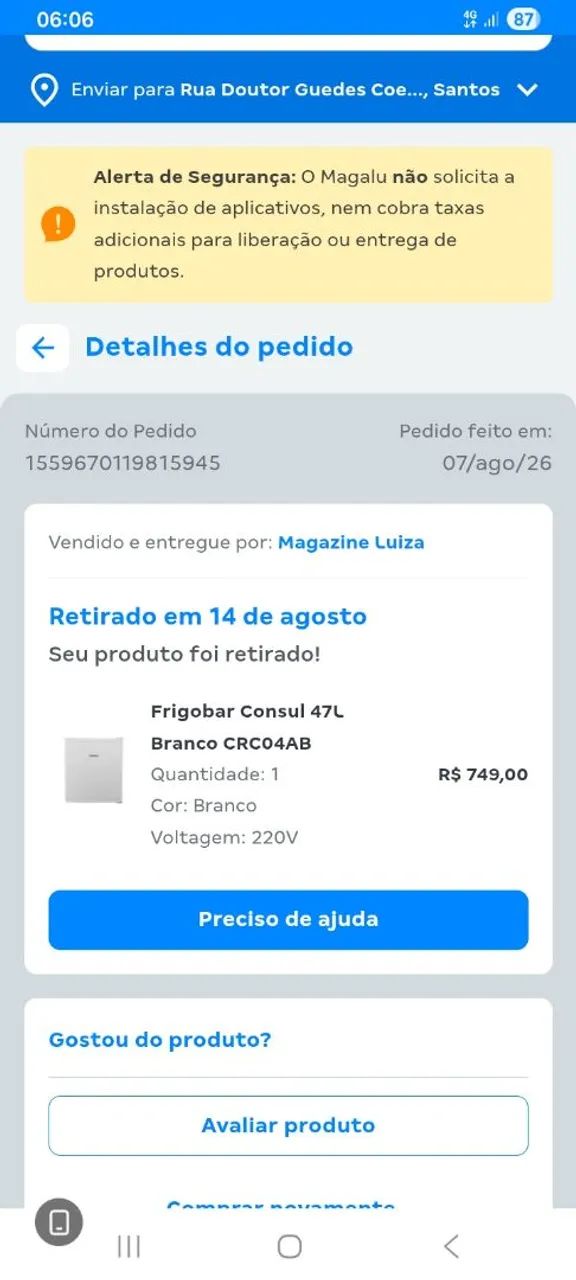 Frigobar Consul 47L Branco CRC04AB - Foto 4
