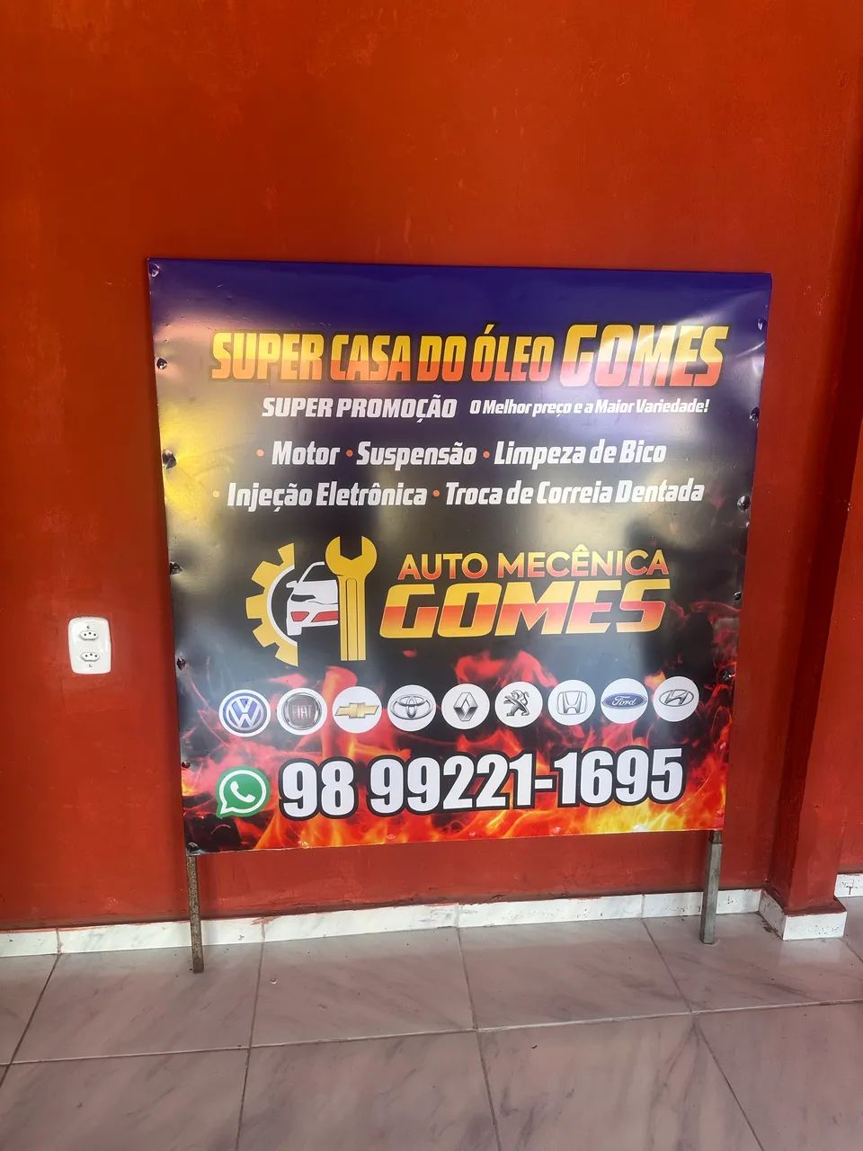 Placa de lona é estrutura de metalon galvanizado  - Foto 2