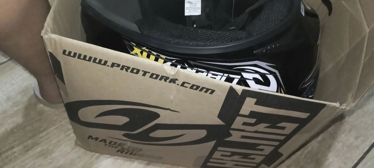 Capacete+óculos protork - Foto 3