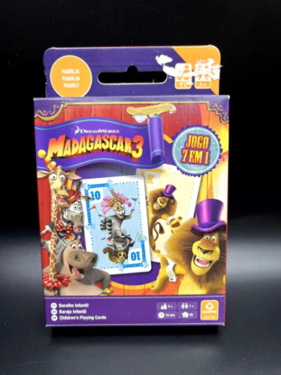 JOGO MADAGASCAR 3 CARTAS COPAG
