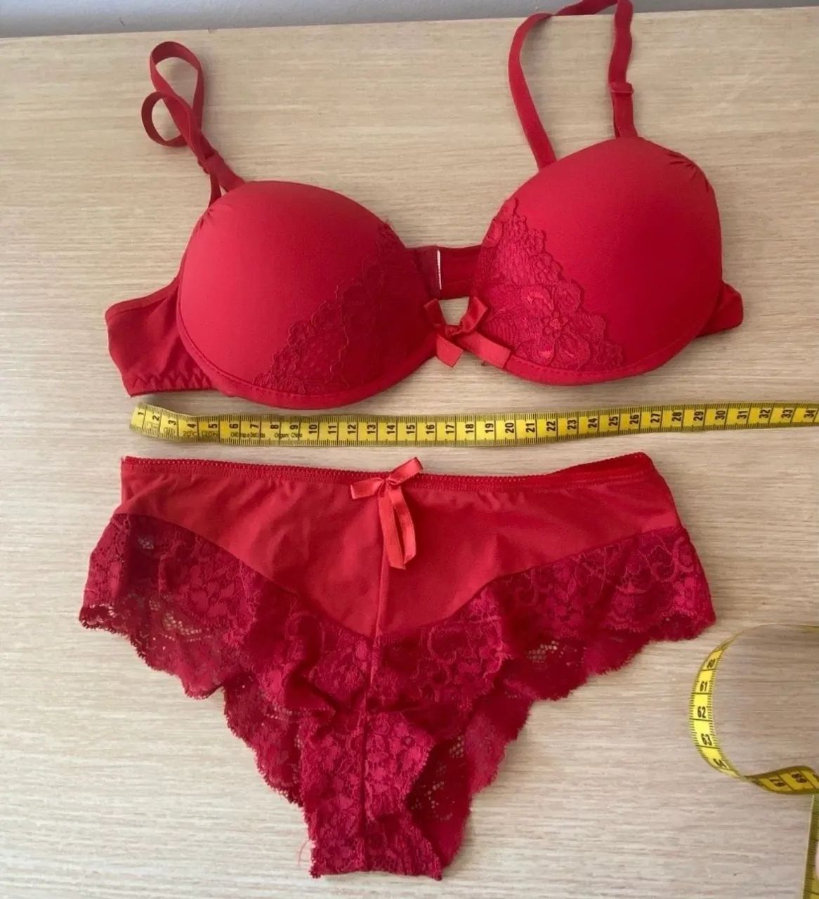 Conjunto lingerie vermelho 