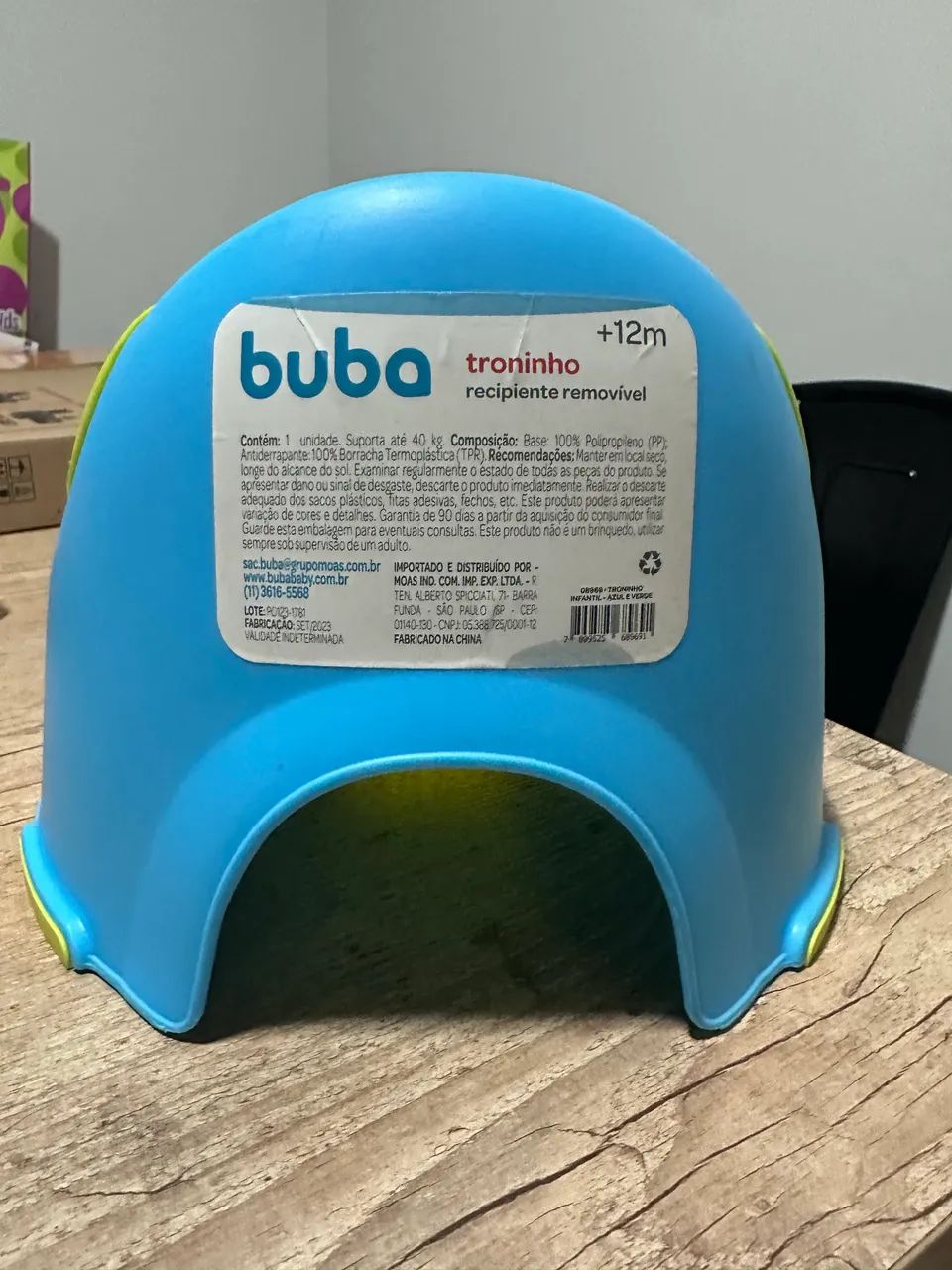 Troninho Infantil Buba - Azul e verde - Foto 3