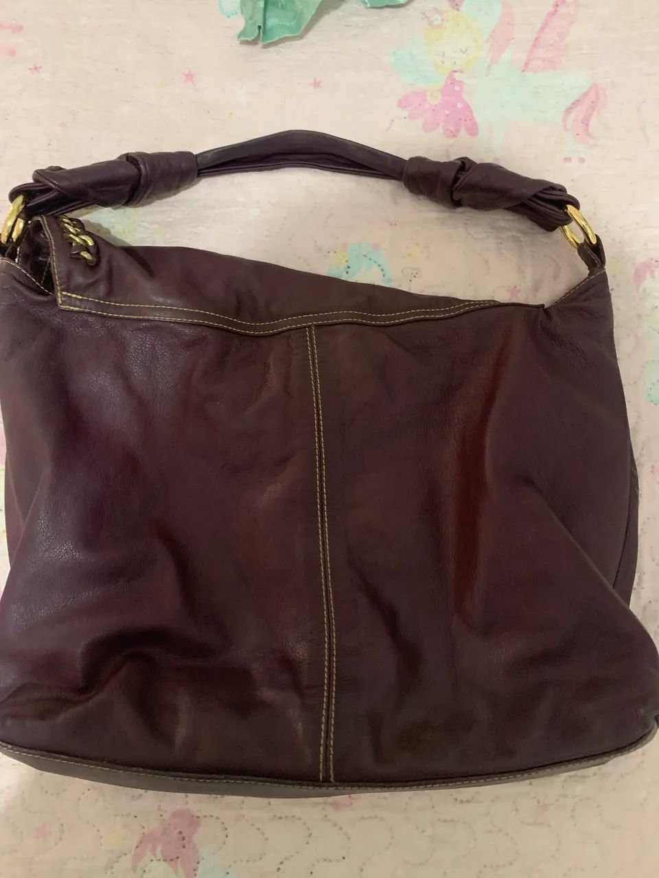 Bolsa de Couro Carmen Feminina - Nova e em Excelente Estado - Foto 3