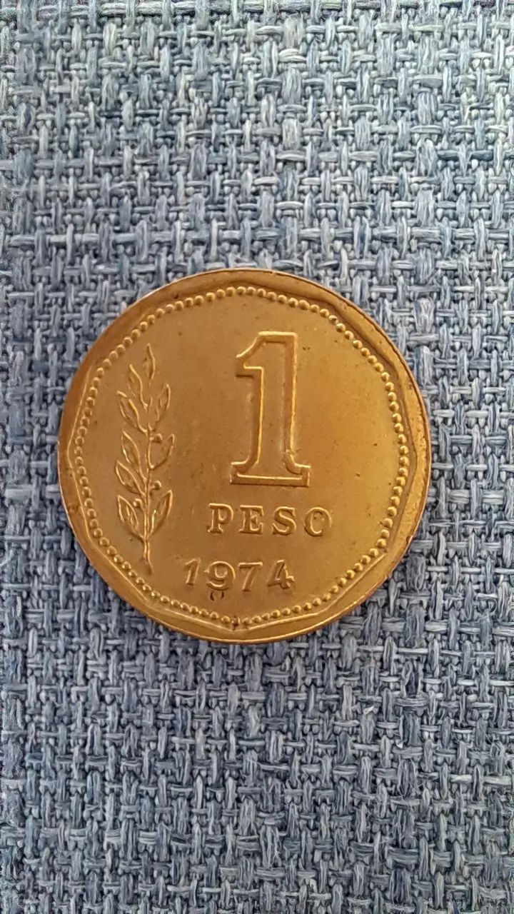 Moeda 1 Peso Argentina (1974) - Foto 2