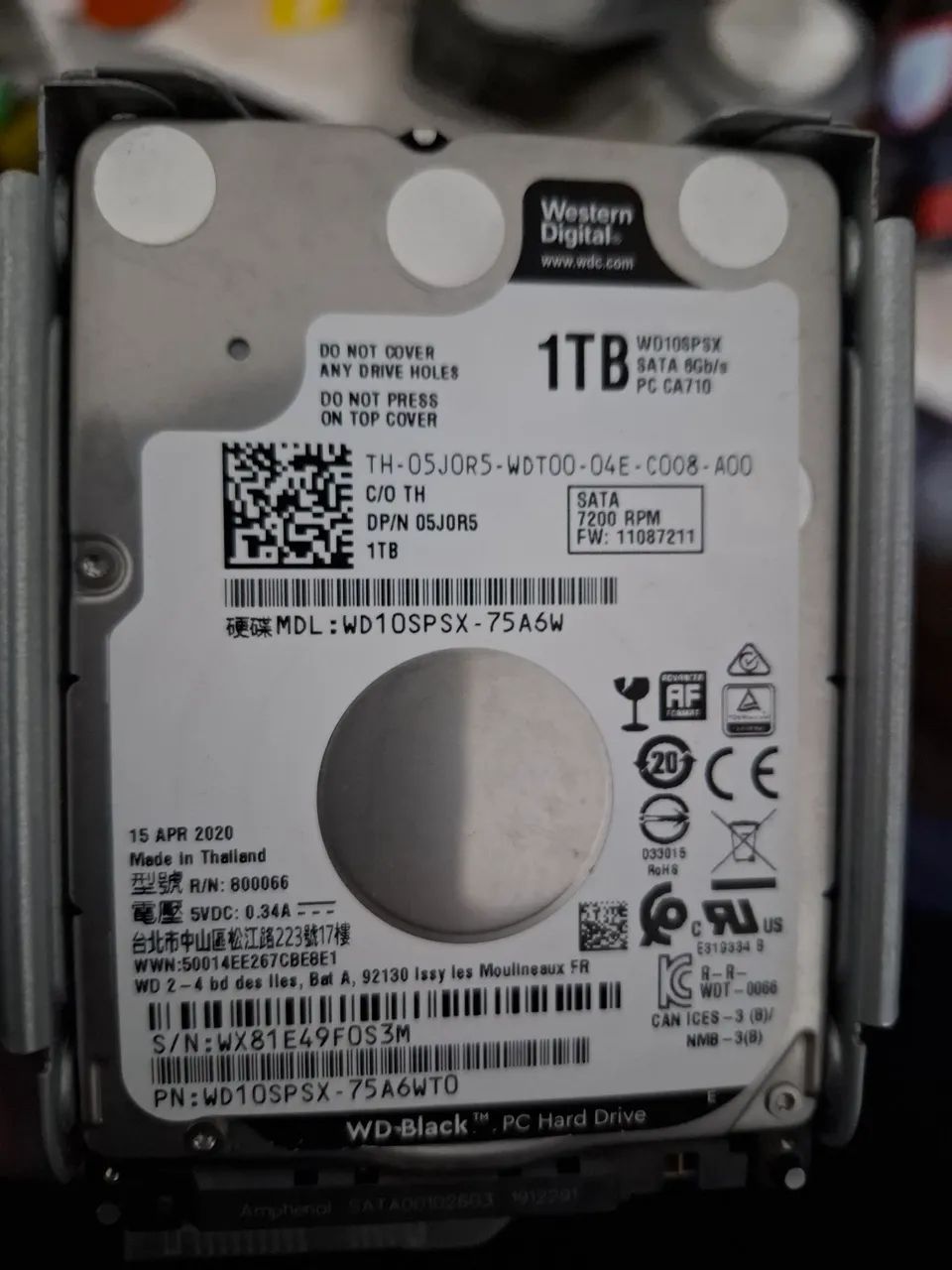 HD 1TB western Digital Black