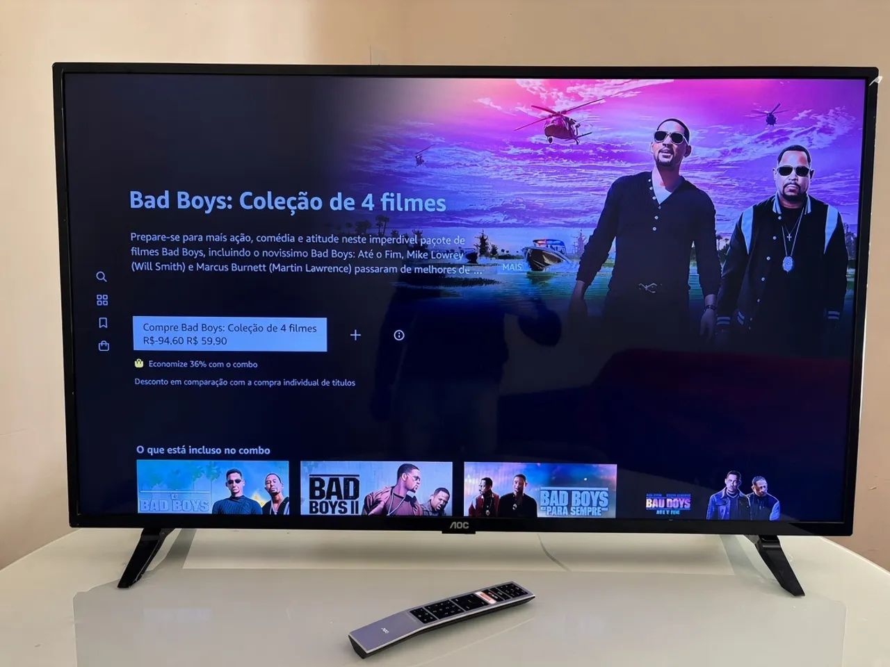 Smart tv Aoc 43 polegadas impecável  - Foto 2
