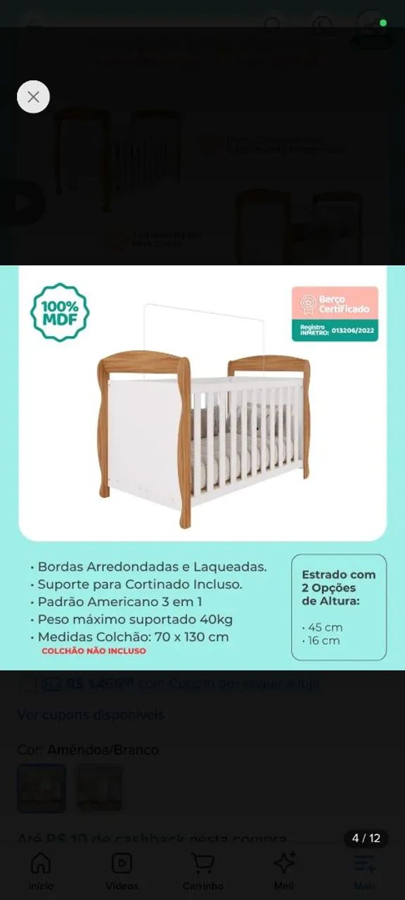 Berço 3 em 1 - Foto 3