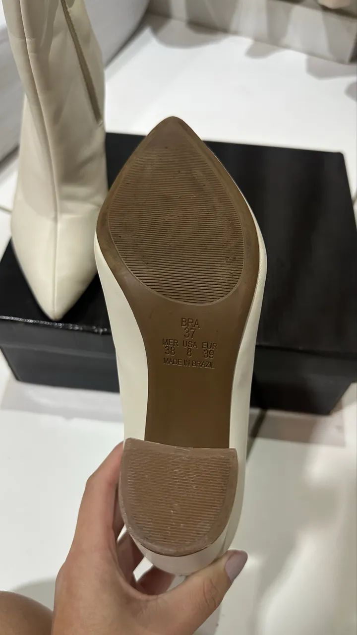 Bota branca - Foto 4