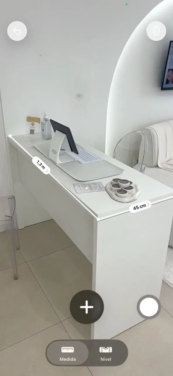Mesa para escritório - Branca MDF - Foto 4
