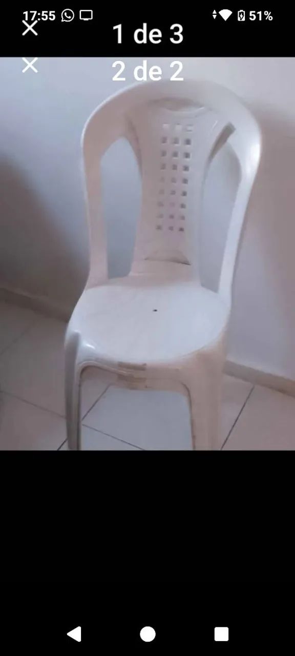2 cadeiras de plástico  - Foto 2