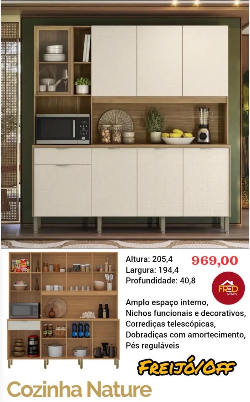 Armário de cozinha oferta 