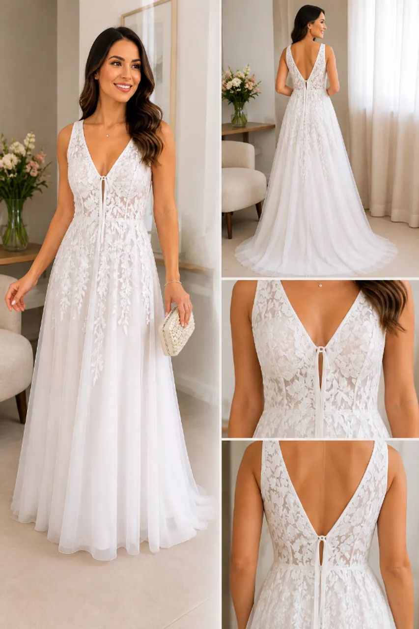 VESTIDO DE NOIVA BELÍSSIMO  - Foto 4