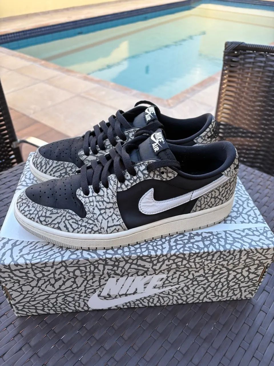 Tênis Air jordan 1 elephant print