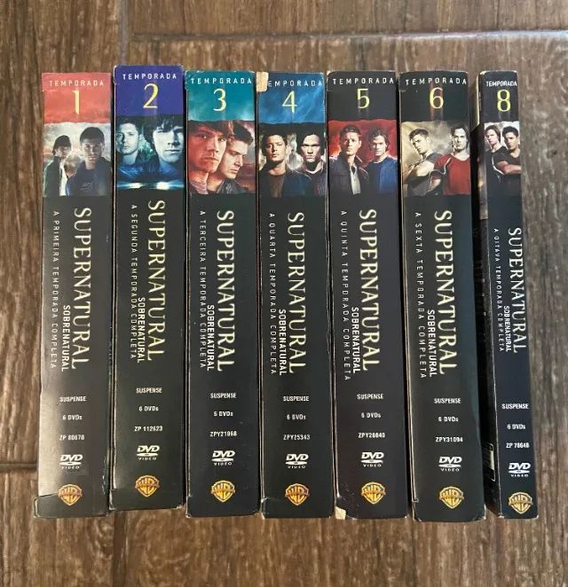 Supernatural sobrenatural temporadas 1-6 e 8.