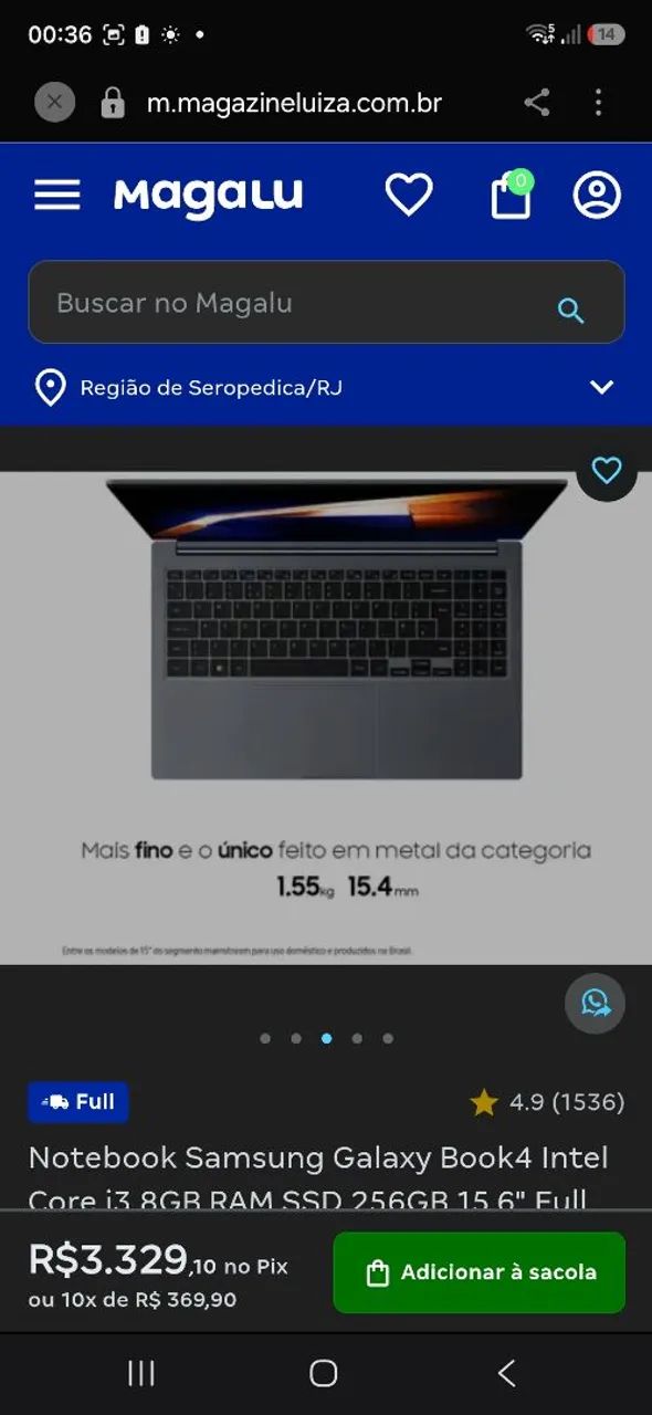 Notebook Samsung , aceito ofertas. 
