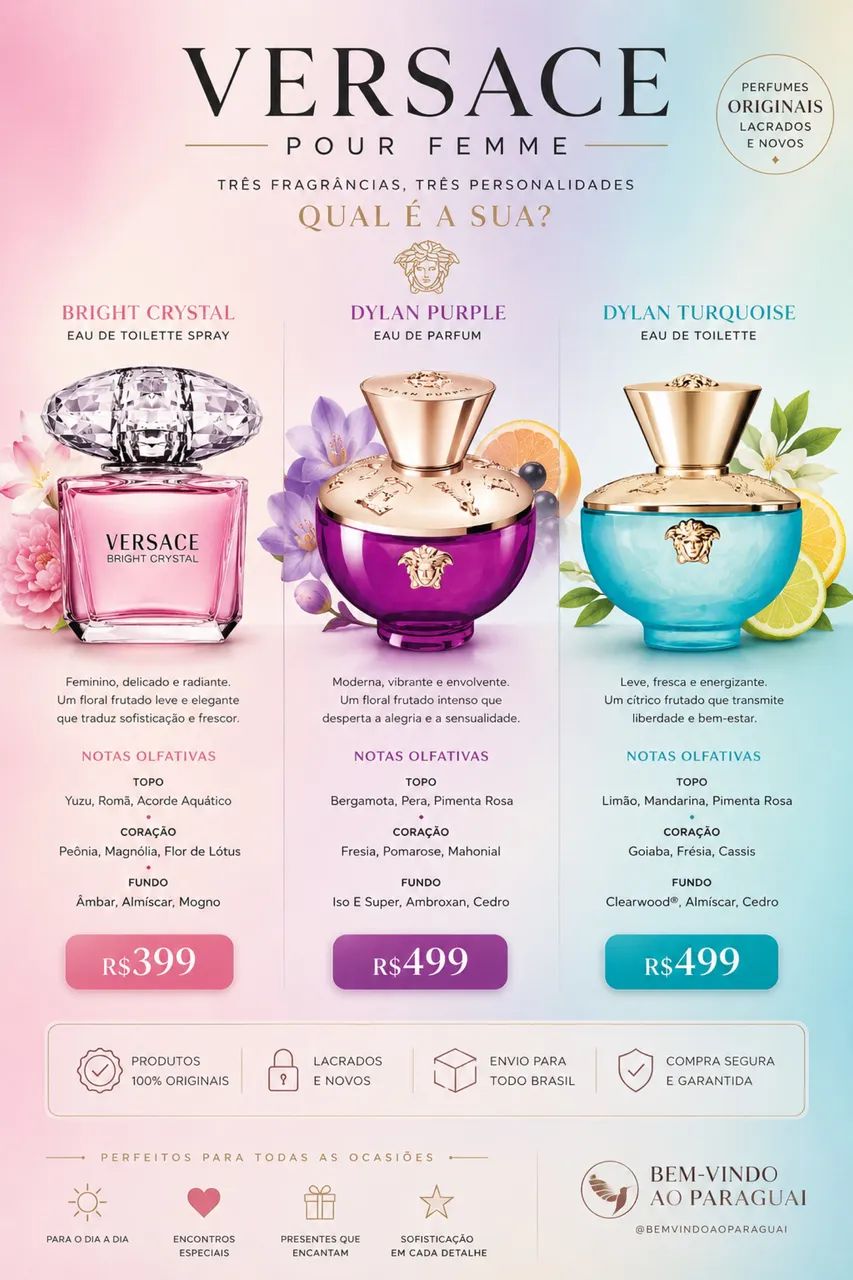 Perfumes importados direto do Paraguai 