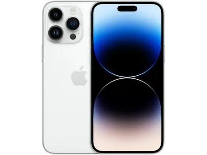 iPhone 14 Pro Max 256GB Silver + Kit Completo (7 Cabos, 4 Cases e 2 Películas)