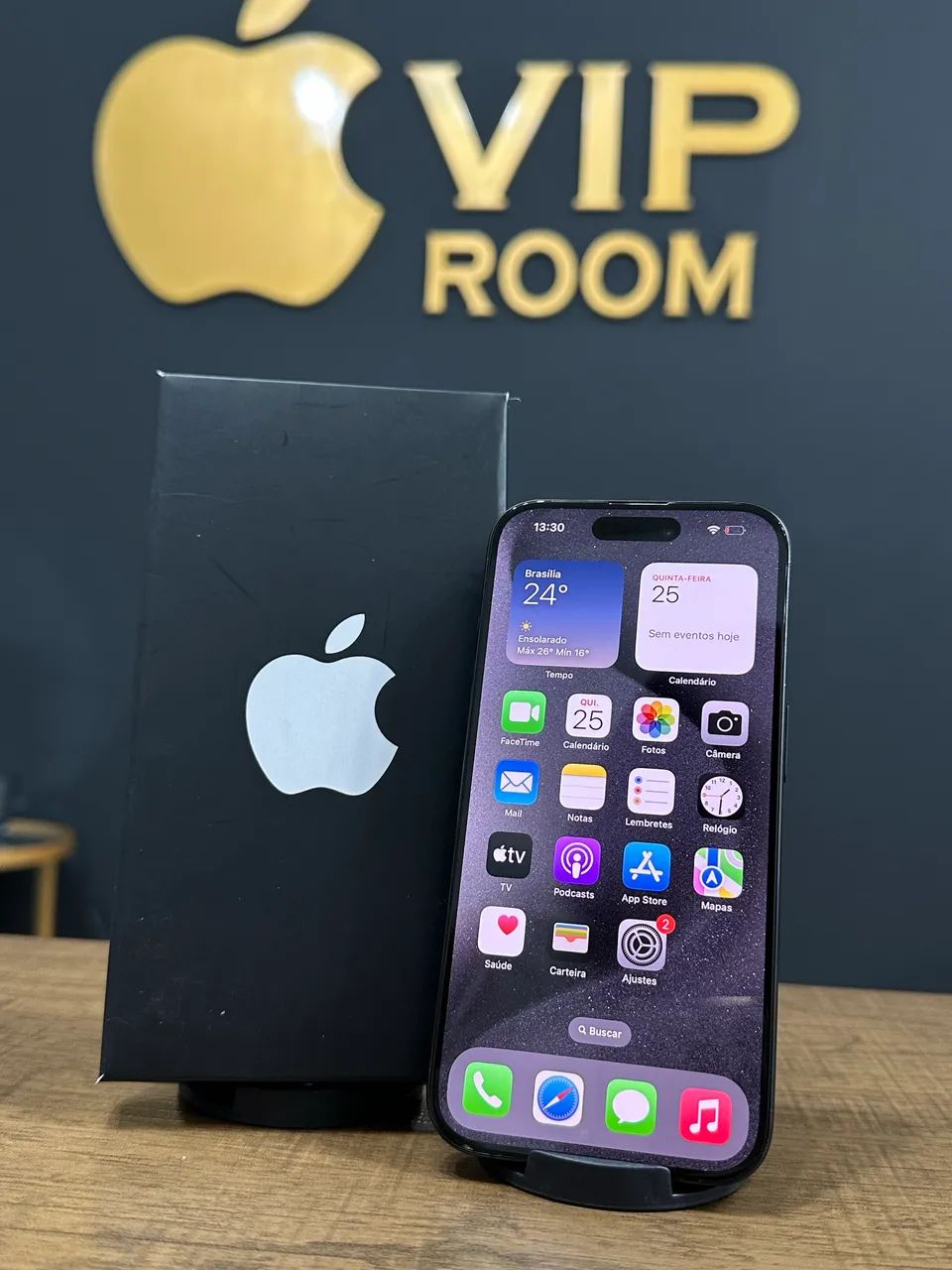 iPhone 15 Pro 128gb preto semi novo em excelente estado!! - Foto 3