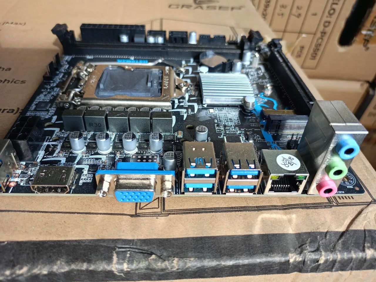 Placa mãe Aitek Delta H510M2K nova está sem o espelho  - Foto 2