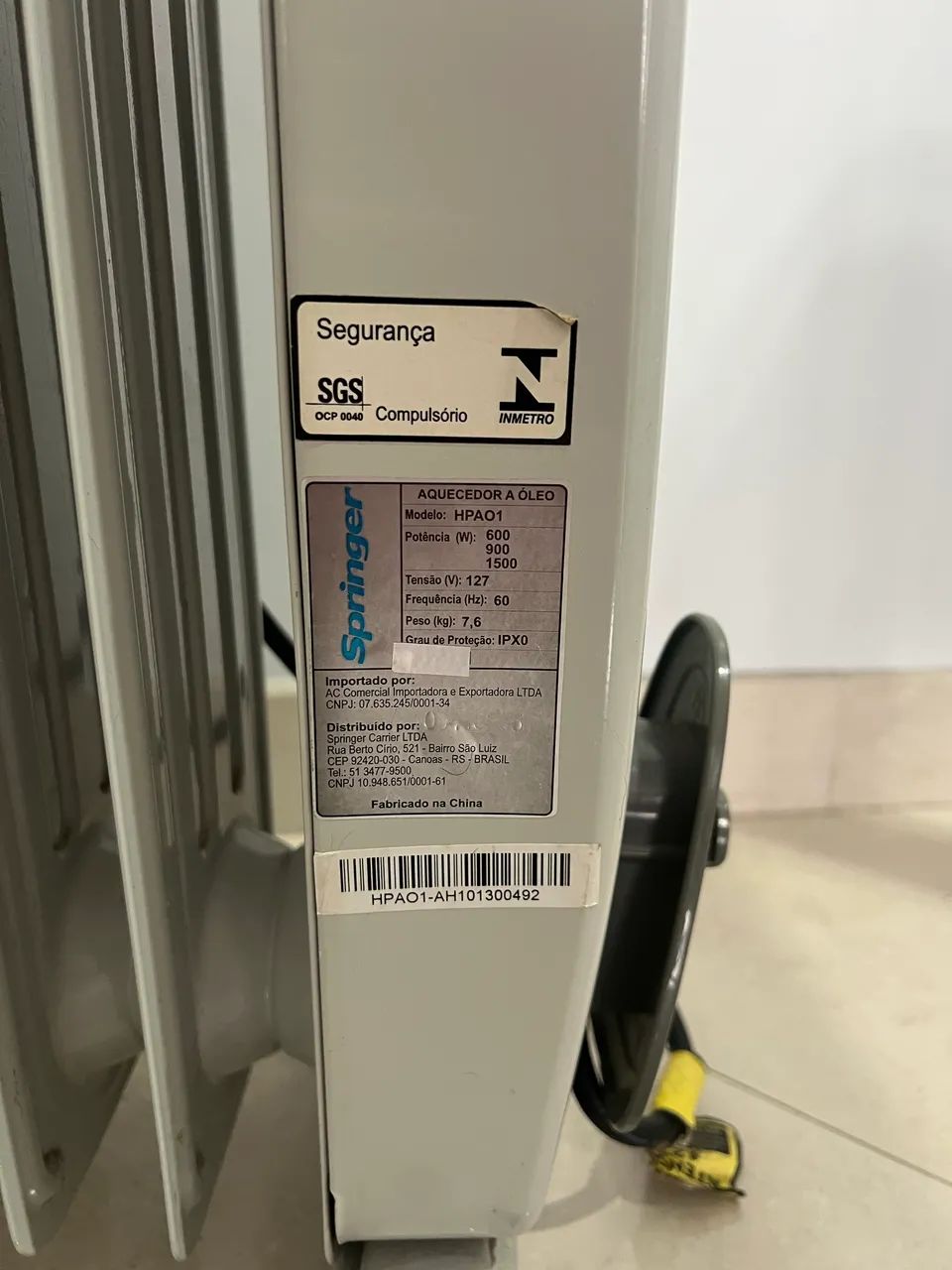 Aquecedor a óleo Springer  - Foto 4