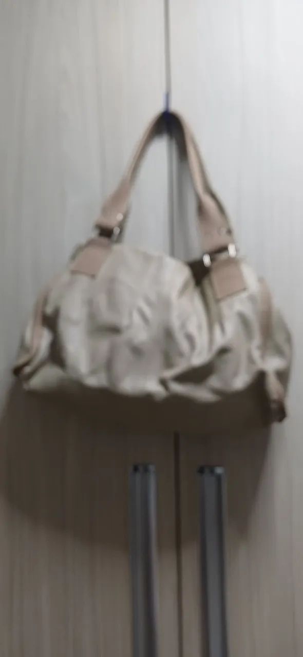Bolsa de ombro grande bege - Foto 3