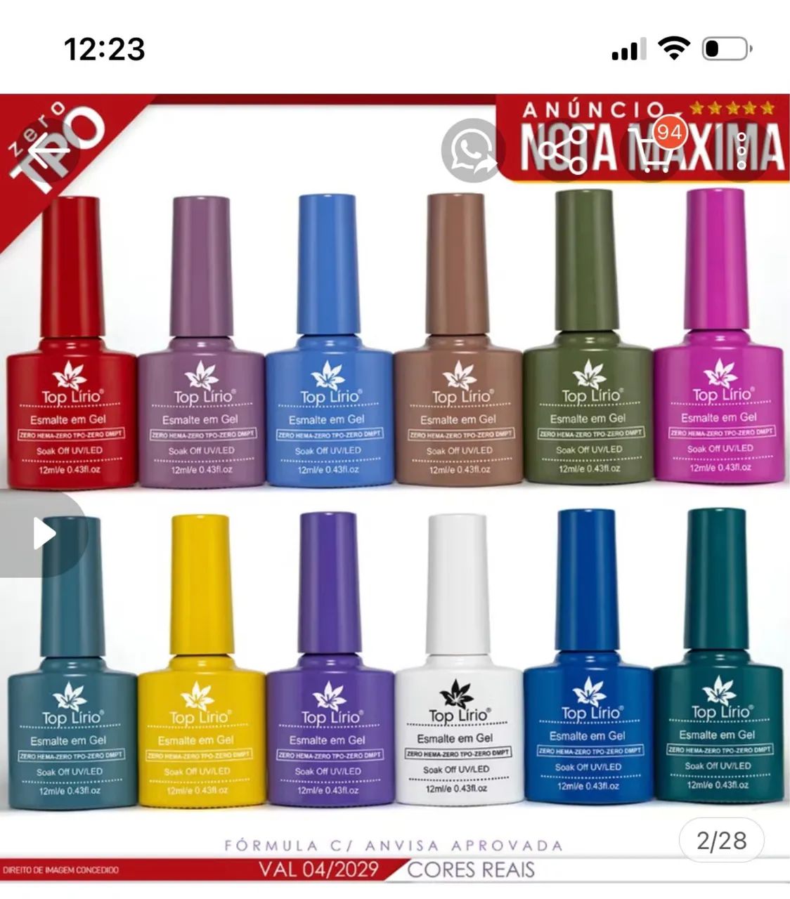 Esmalte em gel 